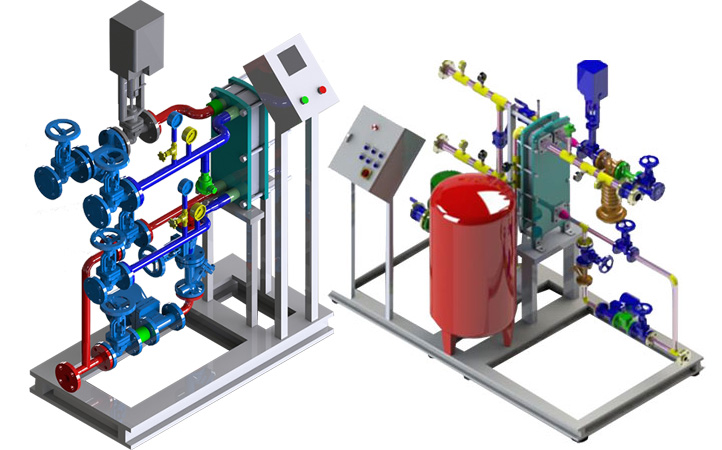 Domestic Heating System with Steam