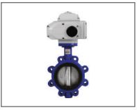 Truevalve Lug Type Electric Actuated Butterfly Valve