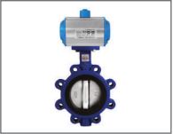 Truevalve Lug Type Pneumatic Actuated Butterfly Valve