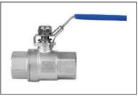 Two Piece Stainless Threaded Ball Valve