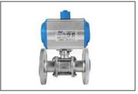 Flanged Ball Valve with Pneumatic Actuator